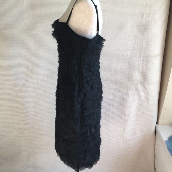 Herve Leger Dress Tiered Raw Edge Silk Organza L - Picture 10 of 15